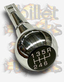 BILLET SHORT GEAR KNOB for HOLDEN 6-SPEED T56 TREMEC GEARBOX - WITH SHIFT PATTERN